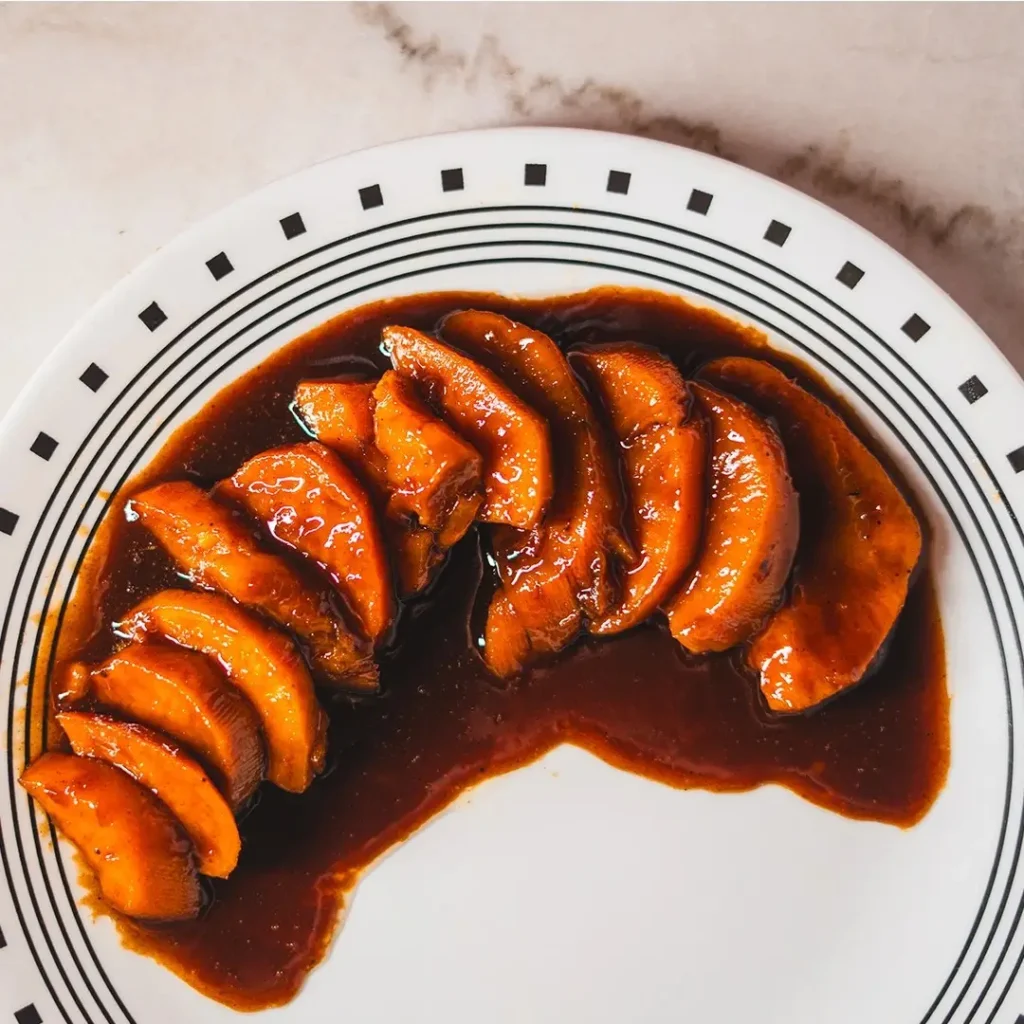 Preva Yams southern candied yams in brown sugar glaze at Preva Kitchen, Redford Township MI