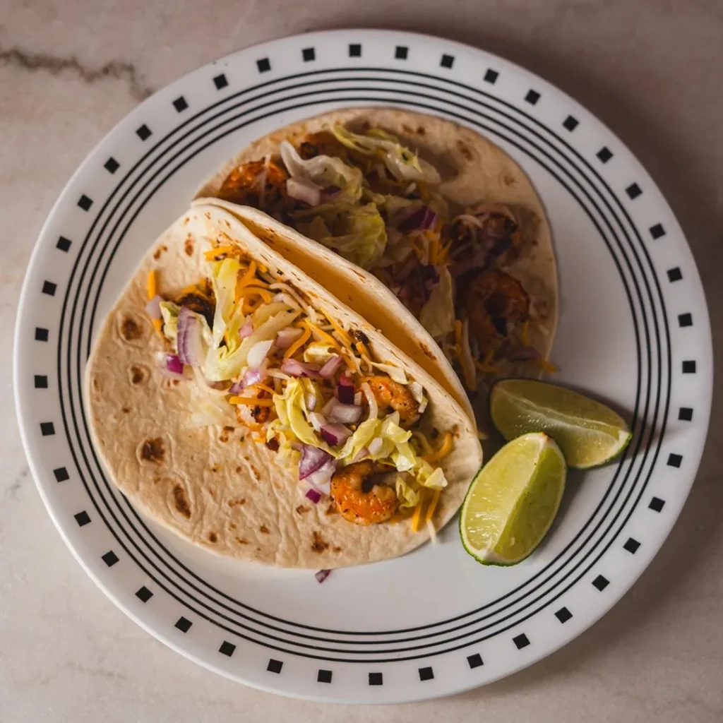 Preva shrimp tacos with fresh slaw and house sauce at Preva Kitchen, Redford Township MI