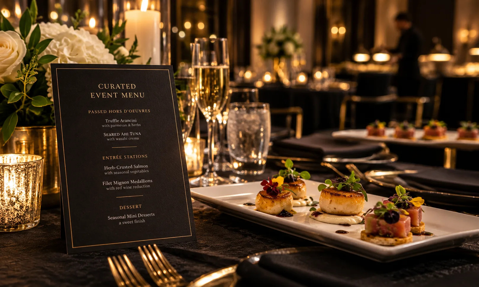 Event menus from Preva Kitchen in Redford, Michigan