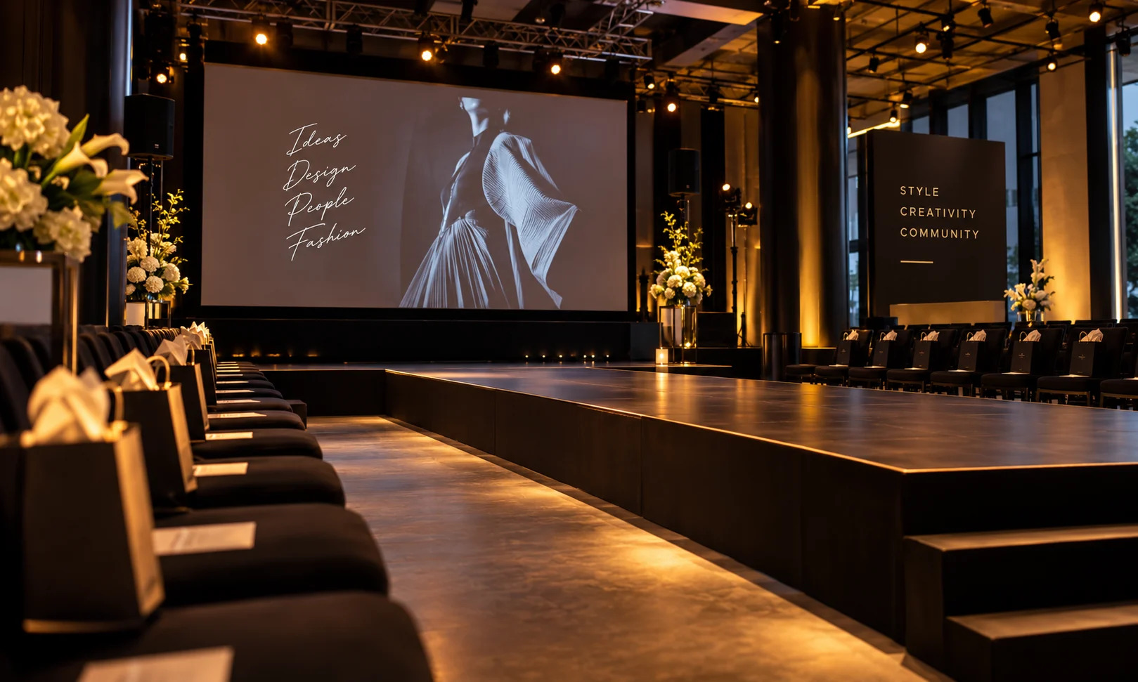 Fashion show venue at PREVA in Redford, Michigan